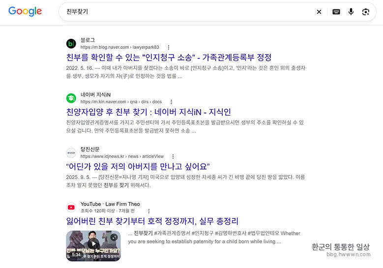 구글 검색 결과